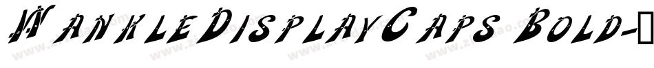 WankleDisplayCaps Bold字体转换